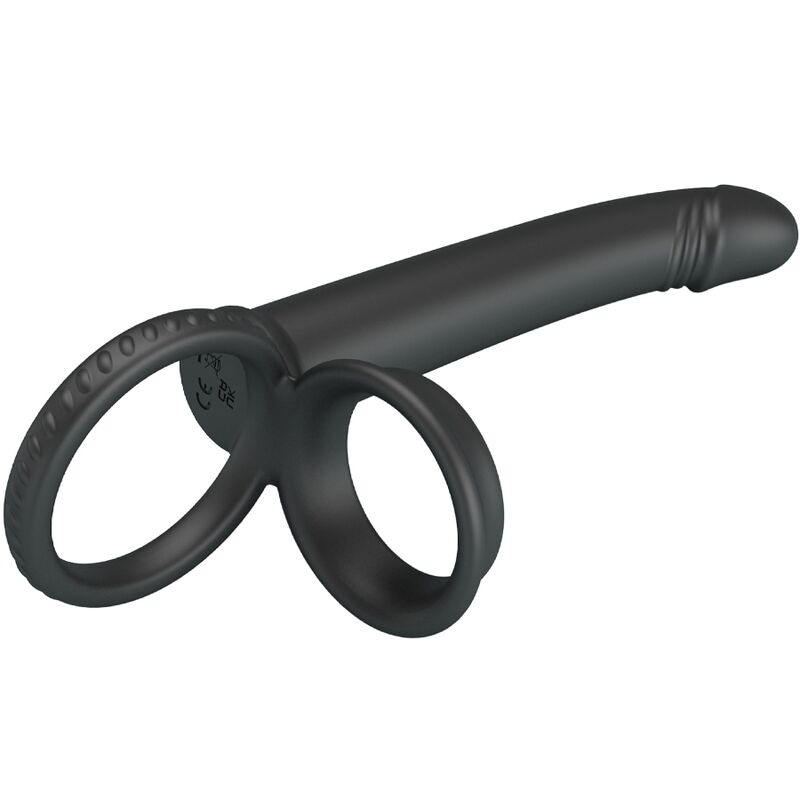 PRETTY LOVE - DILLION vibrating double penetration cock ring