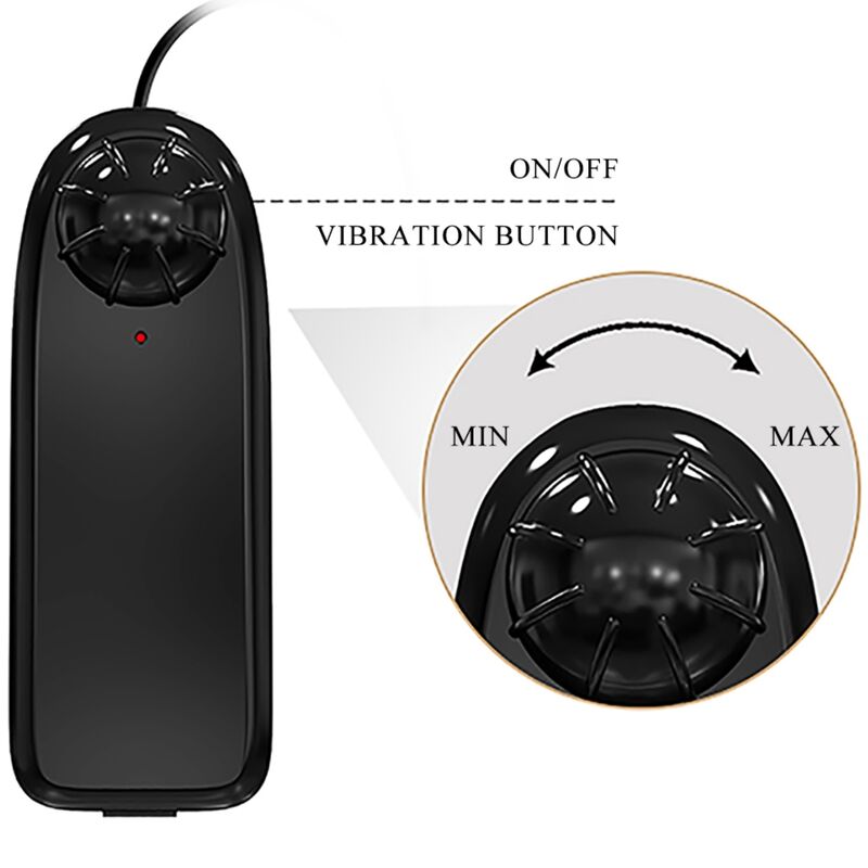 BAILE - BAHAMUT Reālistisks vibrējošs dildo (21.8 cm)