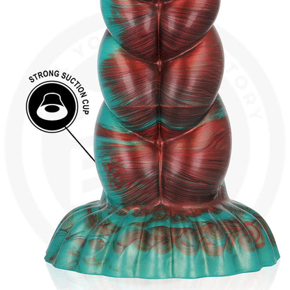 EPIC CYBERSILICOCK – Zirion "Fire" silicone dildo with suction cup (20.6 cm)