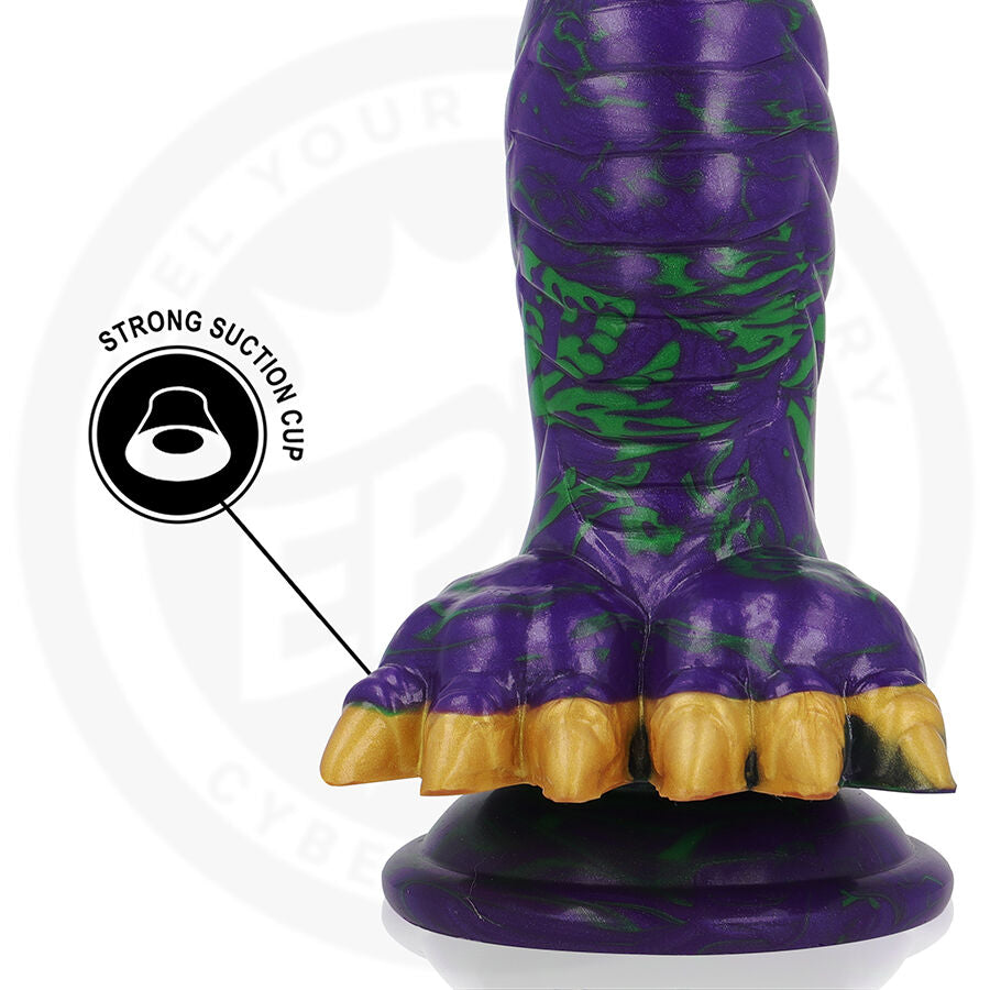 EPIC CYBERSILICOCK – Crocotta "Mystical Aurora" silicone dildo with suction cup (18.5 cm)