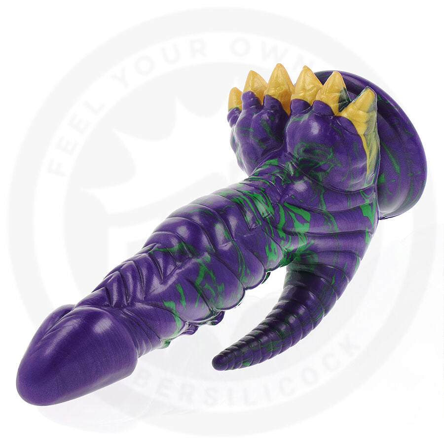 EPIC CYBERSILICOCK – Crocotta "Mystical Aurora" silicone dildo with suction cup (18.5 cm)