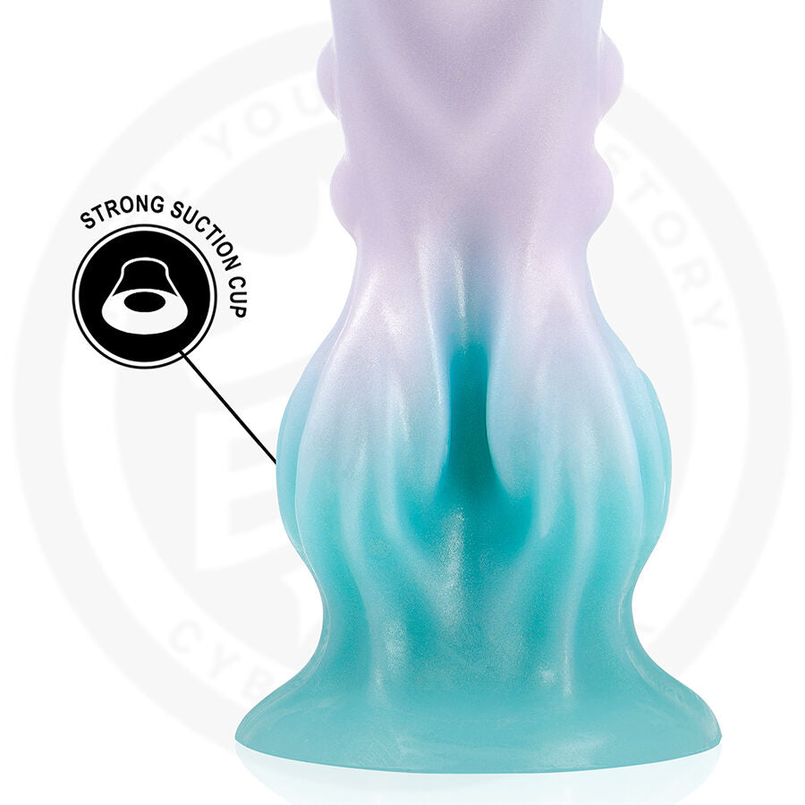 EPIC CYBERSILICOCK – Lunara "Cosmic Light" silicone dildo with suction cup (20 cm)