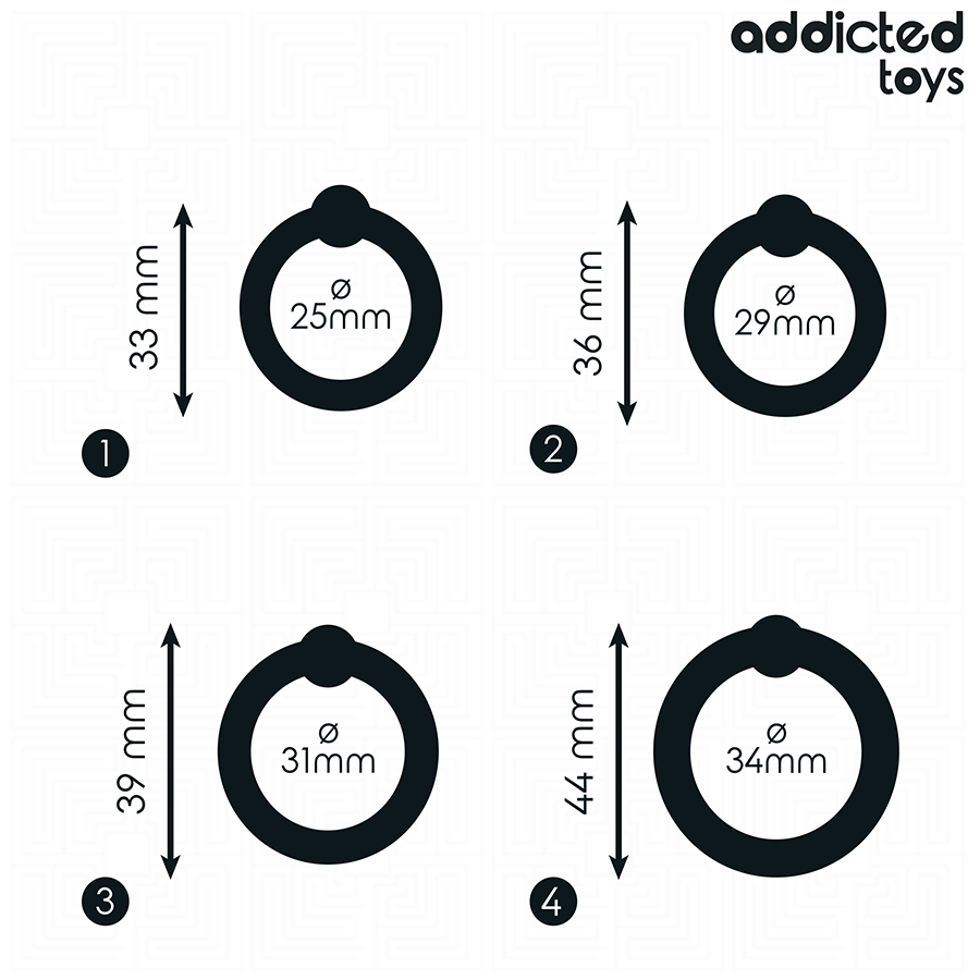 ADDICTED TOYS - Pressure Silicone Cock Ring Set