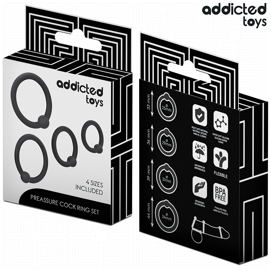 ADDICTED TOYS - Pressure Silicone Cock Ring Set