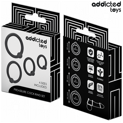 ADDICTED TOYS - Pressure Silicone Cock Ring Set