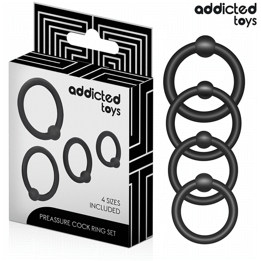 ADDICTED TOYS - Spiediena silikona erekcijas gredzenu komplekts