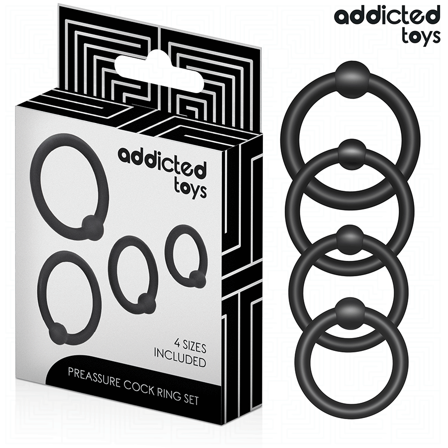 ADDICTED TOYS - Spiediena silikona erekcijas gredzenu komplekts
