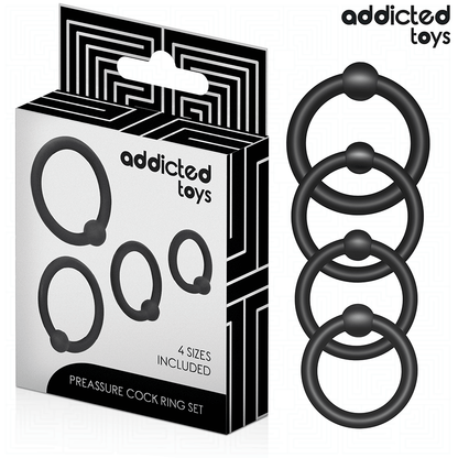 ADDICTED TOYS - Spiediena silikona erekcijas gredzenu komplekts