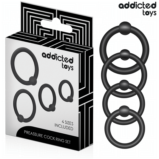 ADDICTED TOYS - Spiediena silikona erekcijas gredzenu komplekts