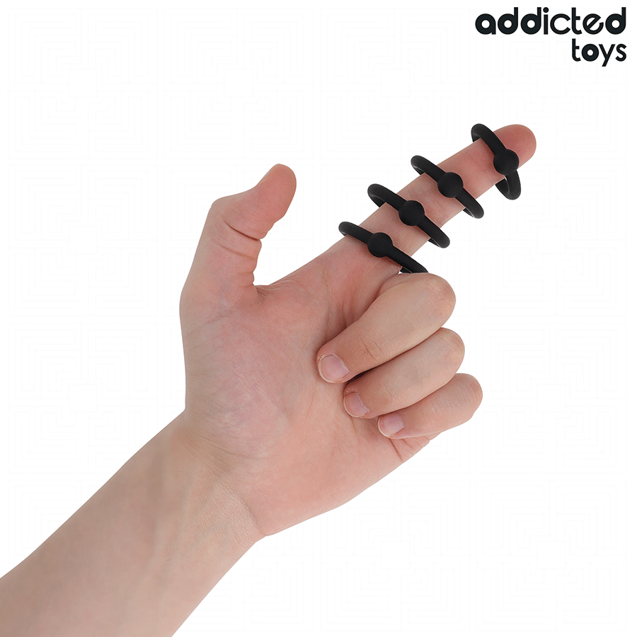 ADDICTED TOYS - Pressure Silicone Cock Ring Set