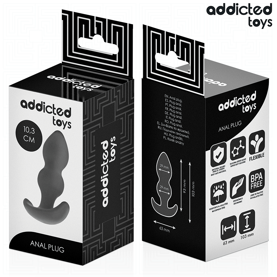 ADDICTED TOYS - Silicone anal plug (10.3 cm)