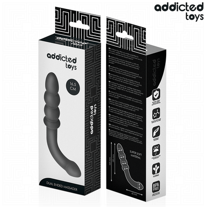 ADDICTED TOYS - Divpusējs silikona anālais stimulators 16.5 cm