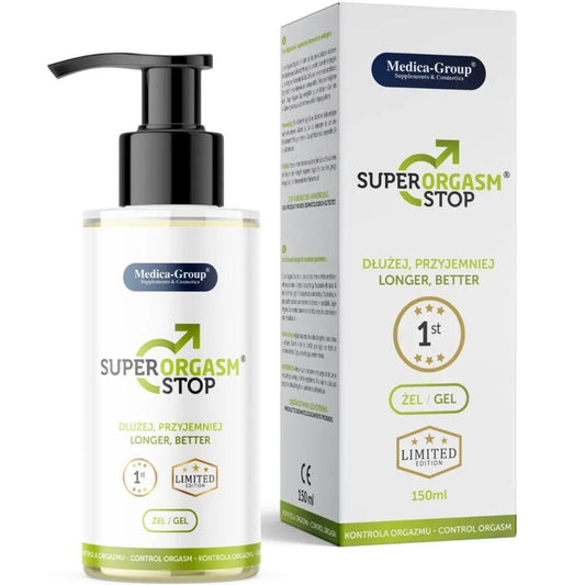 Super Orgasm Stop – ejakulācijas aiztures gels ar augu ekstraktiem (150 ml)