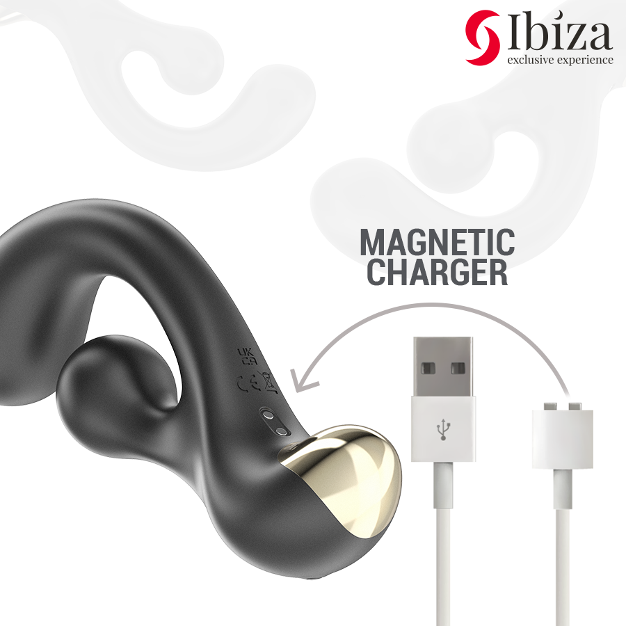 IBIZA Vibrējošs un Rotējošs G-punkta Stimulators ar 2 Motoriem