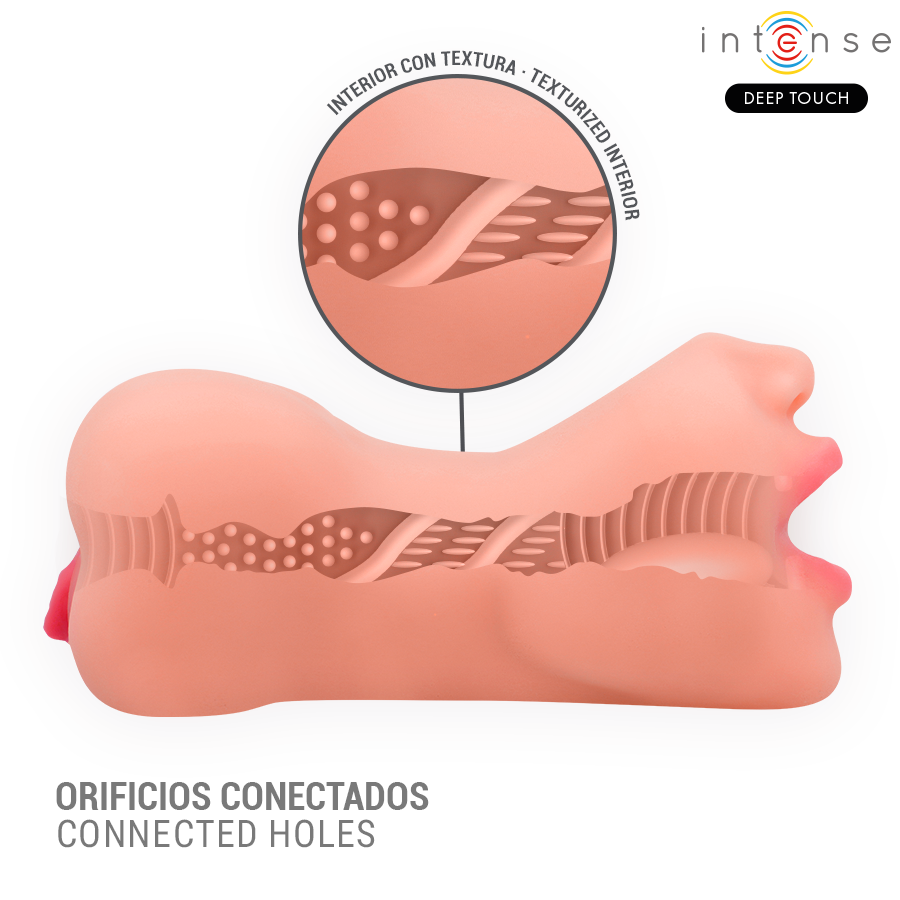 INTENSE DEEP TOUCH Riley Dubultais Mutes un Vagīnas Masturbators 800g