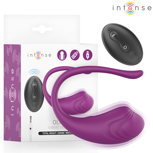 Vibroola ar tālvadību (Silikona) – INTENSE Olivia Violeta