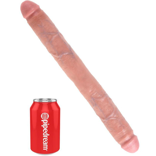 KING COCK - premium quality realistic, thick, double dildo (40.6 cm)
