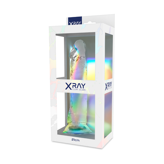 X RAY - transparent realistic dildo (21 cm)