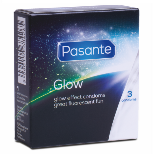 Pasante Glow – Tumsā spīdoši prezervatīvi (3 gab.)