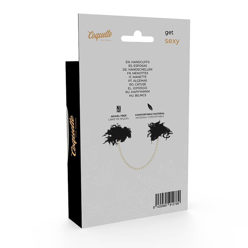 COQUETTE CHIC DESIRE - Exclusive handcuffs with feathers