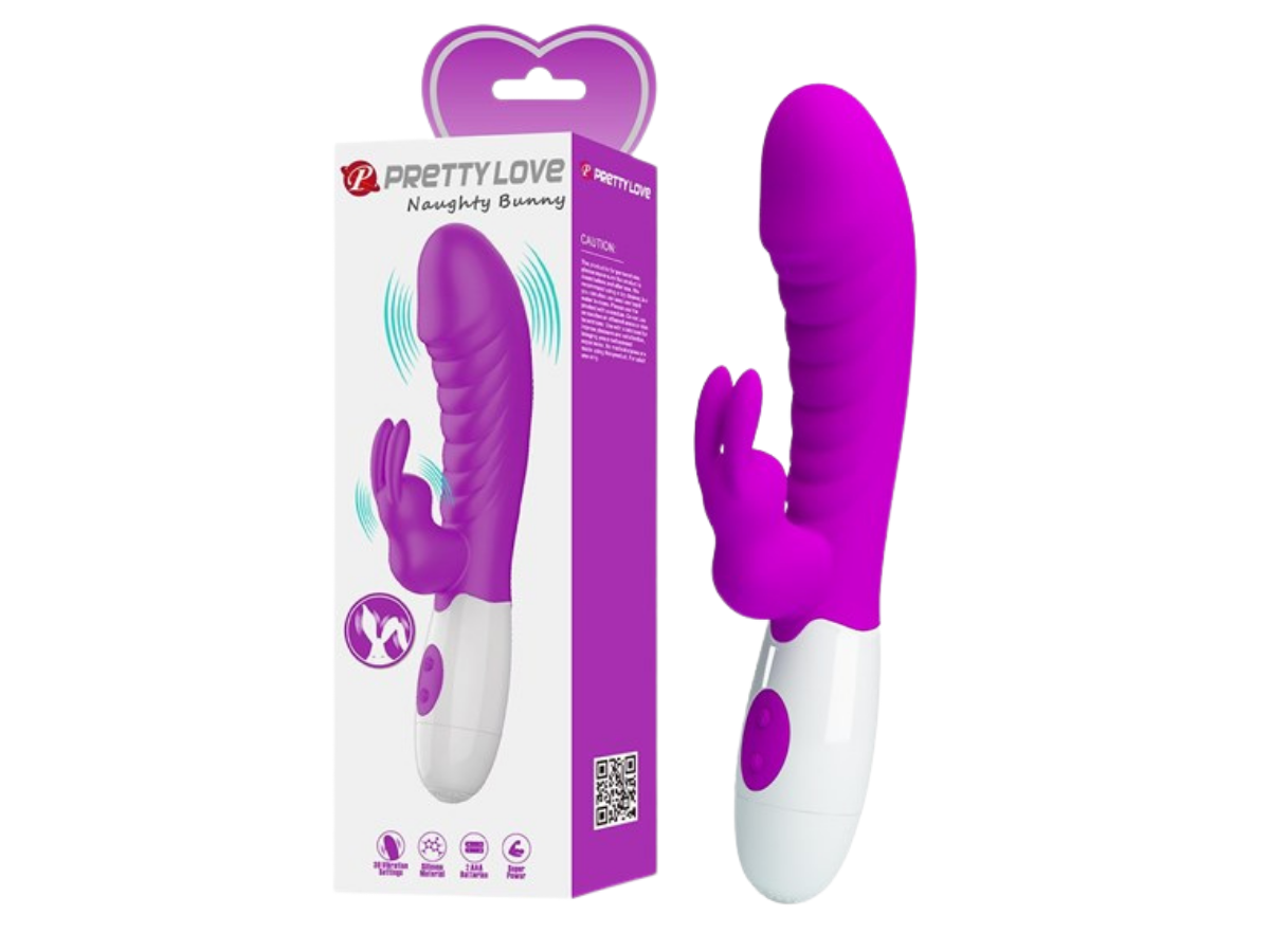 PRETTY LOVE Naughty Bunny vibrators – G-punkta un klitora stimulācija