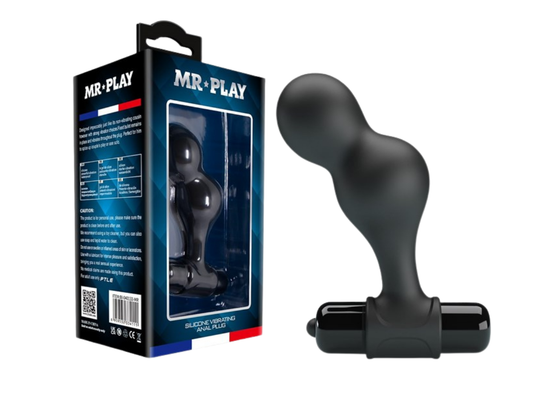 MR PLAY Super Power Cap – Vibrējošs Anālais Spraudnis ar 10 Režīmiem