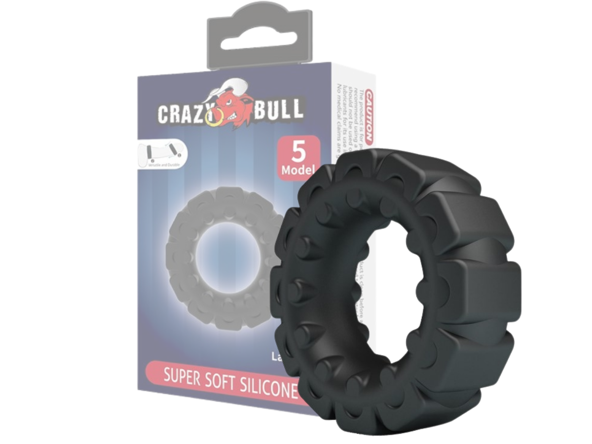 CRAZY BULL Laiden silikona dzimumlocekļa gredzens