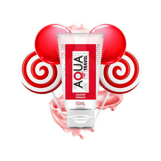 Ūdens bāzes lubrikants ar chupa-chups garšu – AQUA Travel (50 ml)