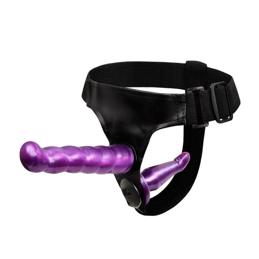strap-on dubultajai penetrācijai ar diviem dildo
